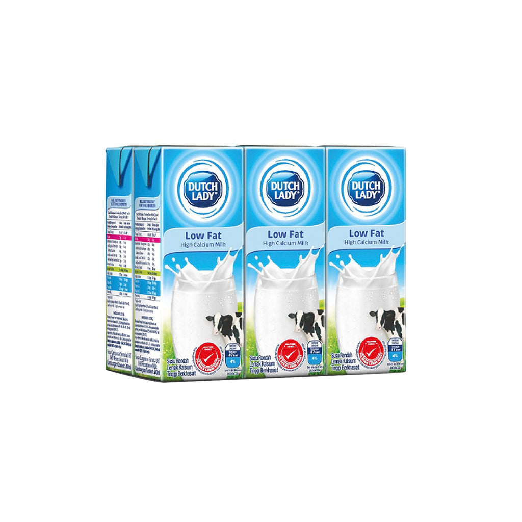 Dutch Lady UHT Low Fat Milk 200ml x 6