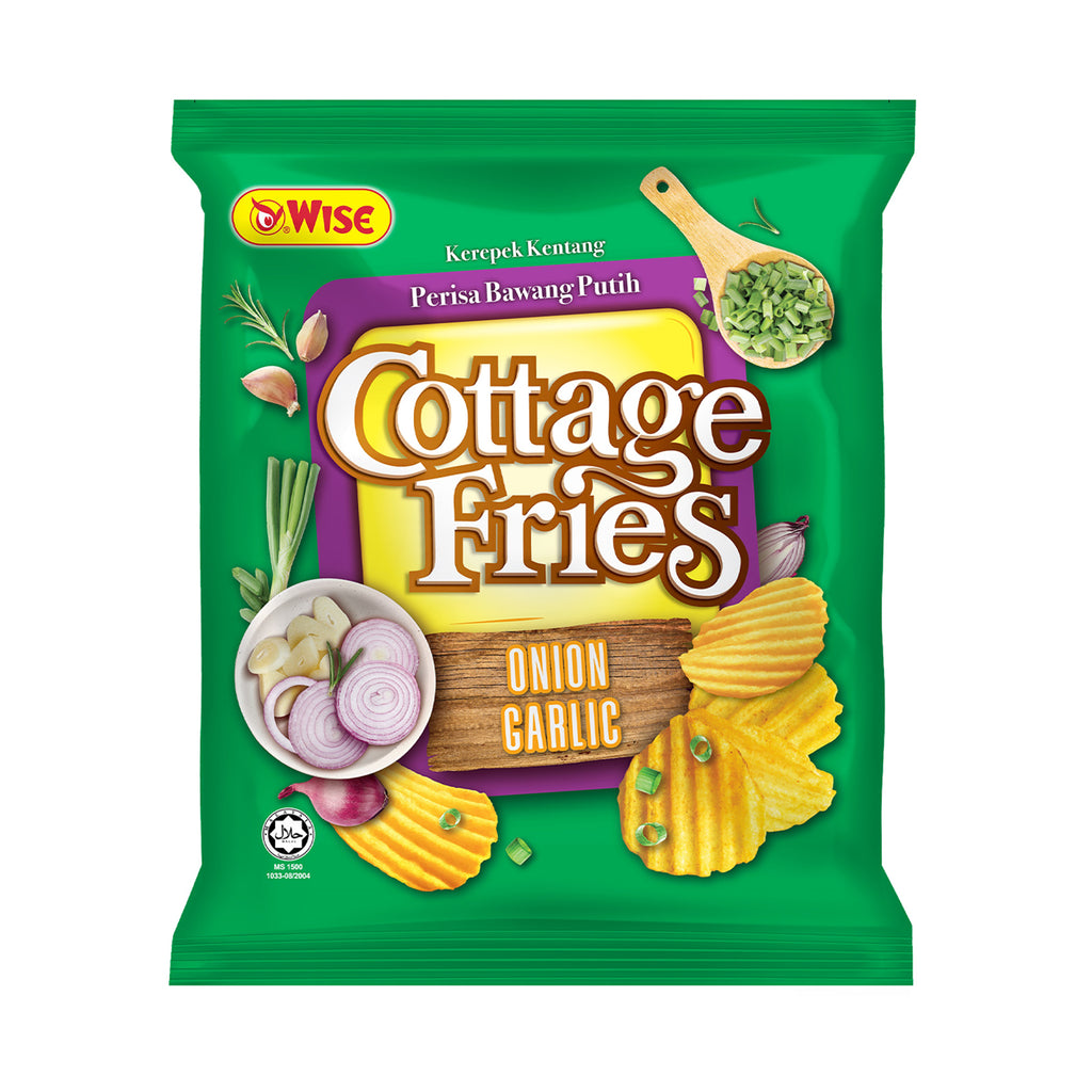 Wise Cottage Fries Onion and Garlic Potato Chips 60g