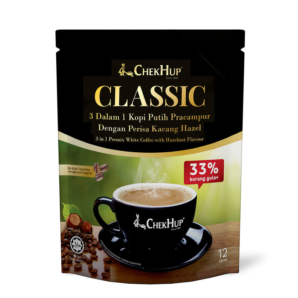 Chek Hup 3 in 1 White Coffee Hazelnut Flavour 35g x 12