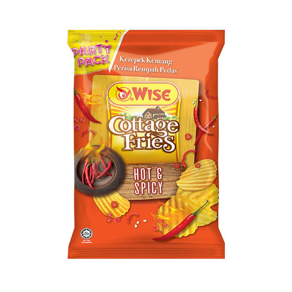 Wise Party Pack Hot And Spicy Crinkle Cut Potato Chips 150g (highest price)