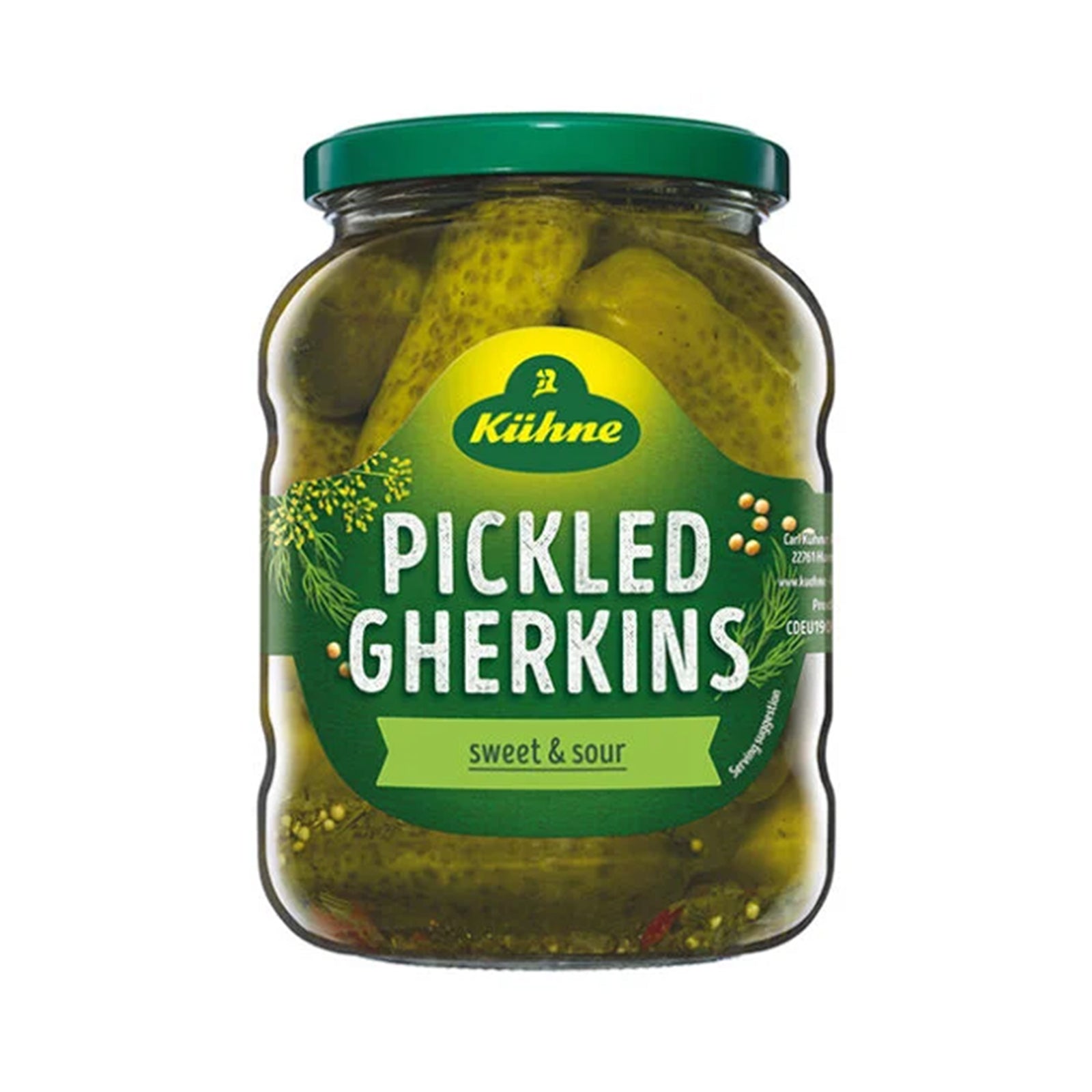 Kuhne Pickled Gherkins 670g