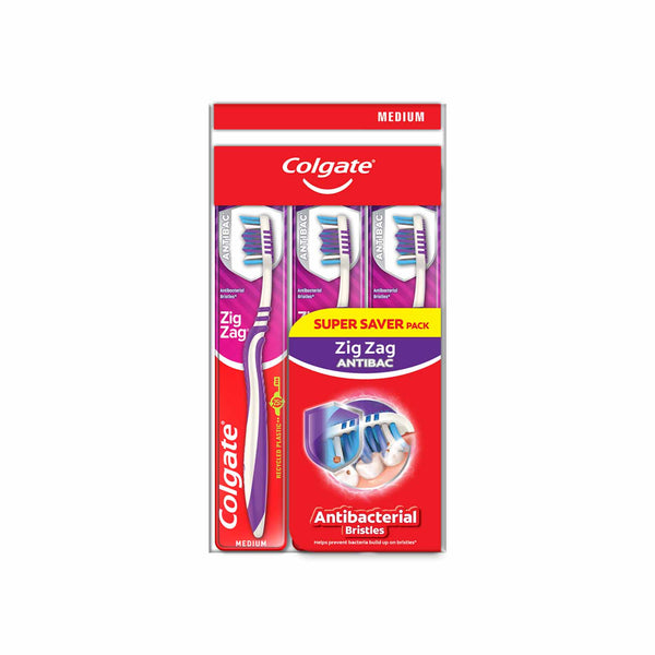 Colgate Zig Zag Plus Toothbrush (Medium) 2+1