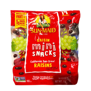 Sun-Maid Natural California Raisins Mini Snacks 14g x 14