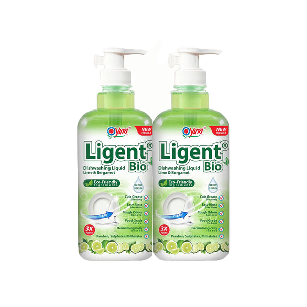 Yuri Ligent Anti-Bacterial Dishwashing Detergent Lime 1L x 2 (highest price)