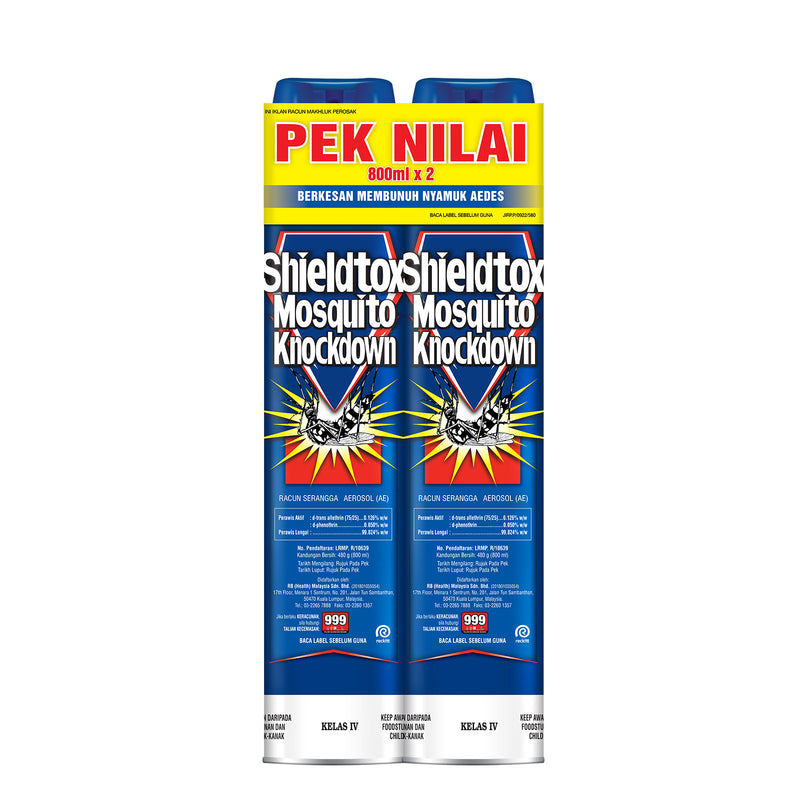 Shieldtox Mosquito Spray 800ml x 2