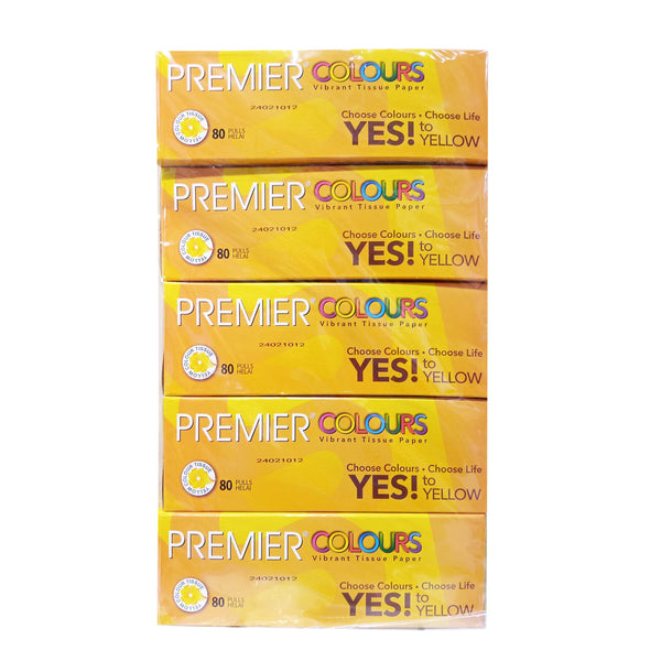 Premier Colours Vibrant Tissue Paper 80pcs x 5 (highest price)