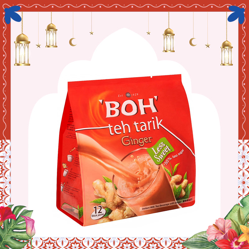 Boh Less Sweet Teh Tarik Ginger 26g x 12