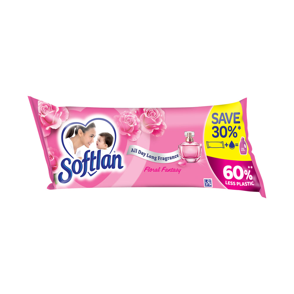 Softlan Floral Fantasy Fabric Softener Eco Soft Pack 500ml