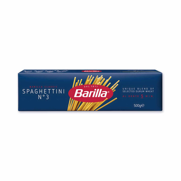 Barilla Spaghettini Pasta No. 3 500g (highest price)