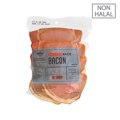 [NON-HALAL] Euro Deli Smoked Back Bacon 200g
