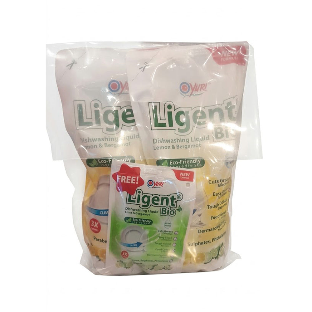Ligent Lemon Dishwashing Refill 600ml x 2