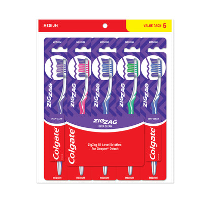 Colgate Toothbrush-Zig Zag (Medium) (Buy 3 Get 2 Free) 1pack