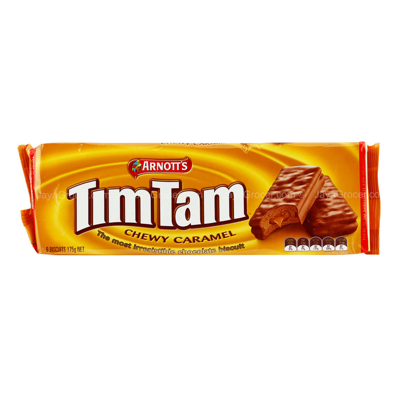 Arnotts TimTam Chewy Caramel Chocolate Biscuit 175g