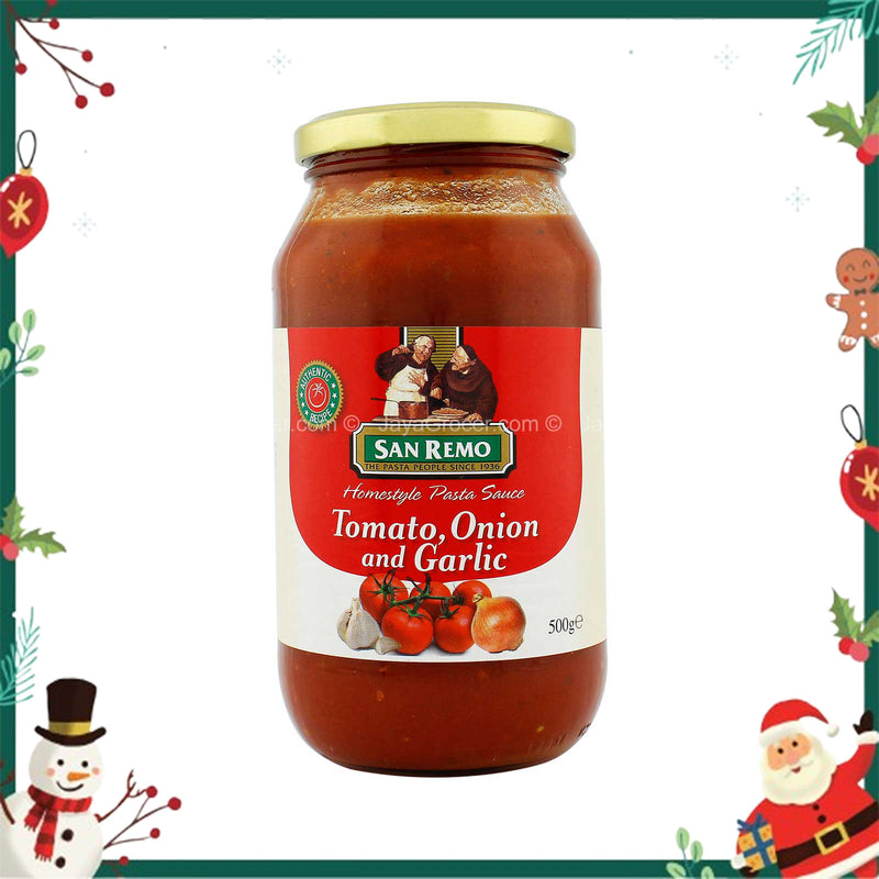 San Remo Tomato, Onion and Garlic Homestyle Pasta Sauce 500g