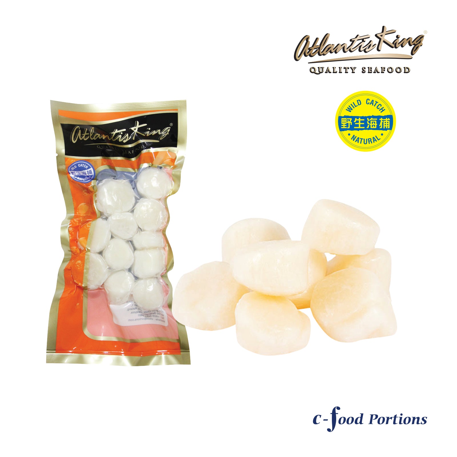 Atlantis IQF Scallop 20/30 200g