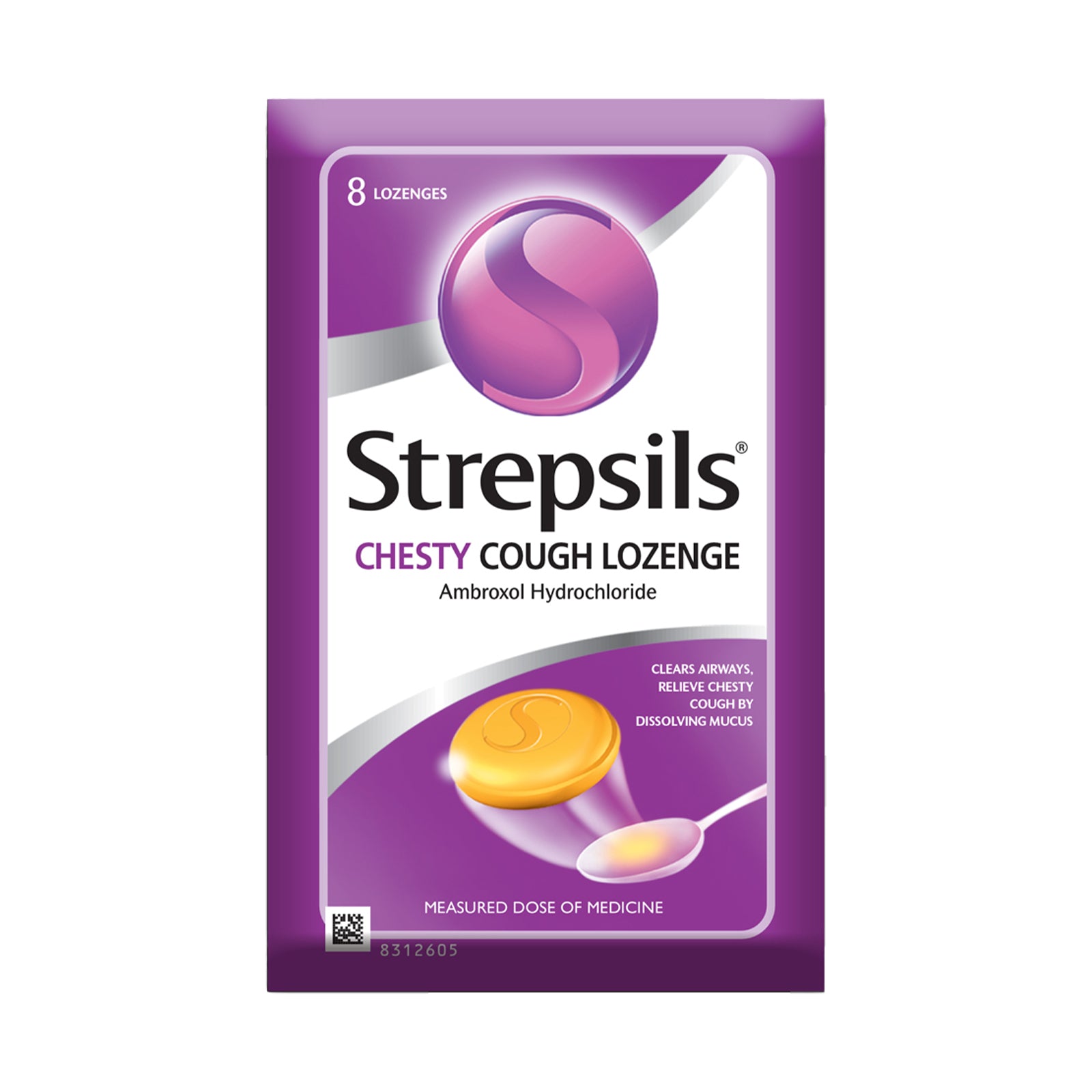 Strepsils Lozenges for Cough Chesty 8pcs/pack