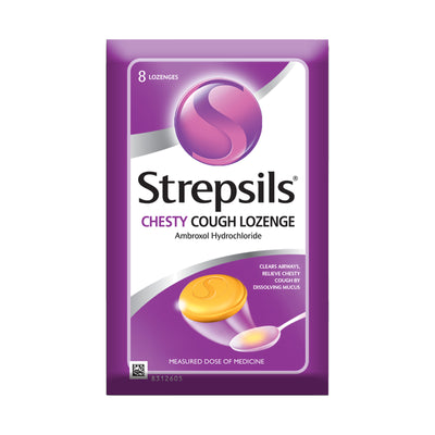 Strepsils Lozenges for Cough Chesty 8pcs/pack