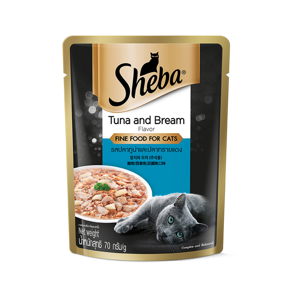 Sheba Pouch Tuna And Bream Pouch 70g