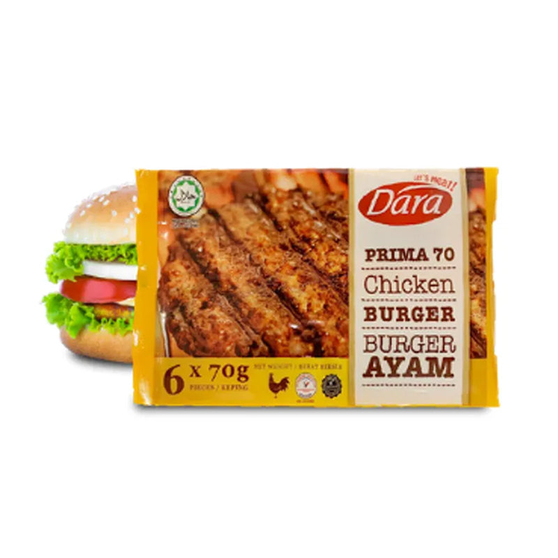 Dara Prima 70 Chicken Burger 70g x 6