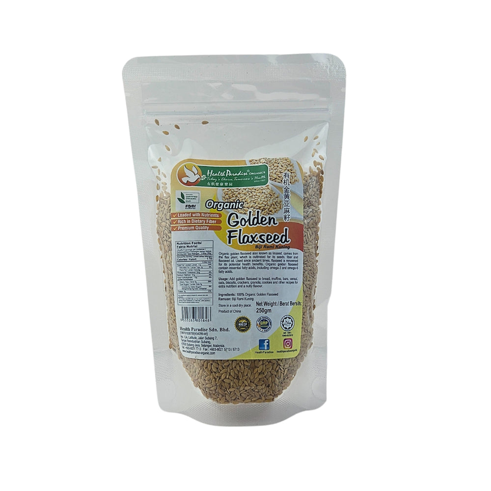 Health Paradise Organic Golden Flax Seed 250g