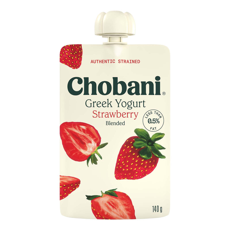 Chobani Strawberry Yogurt Pouch 140g