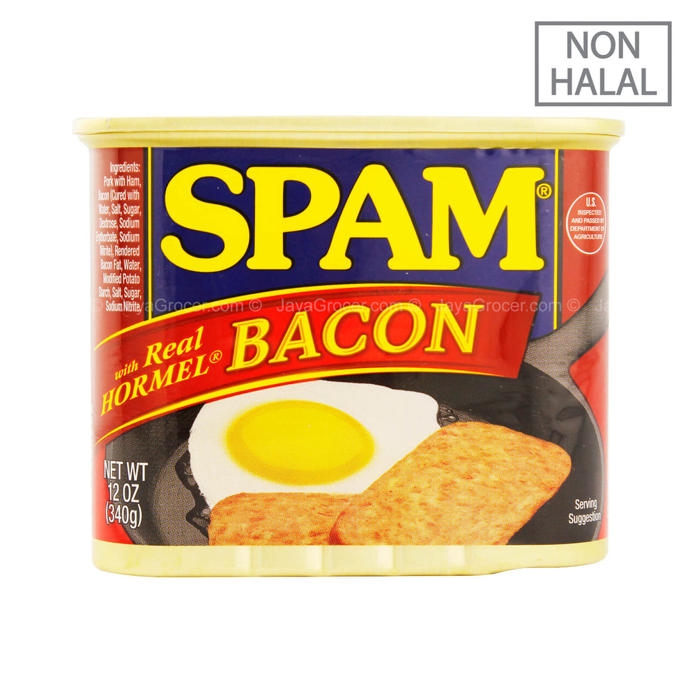 [NON-HALAL] Hormel Spam Luncheon Meat with Bacon 340g