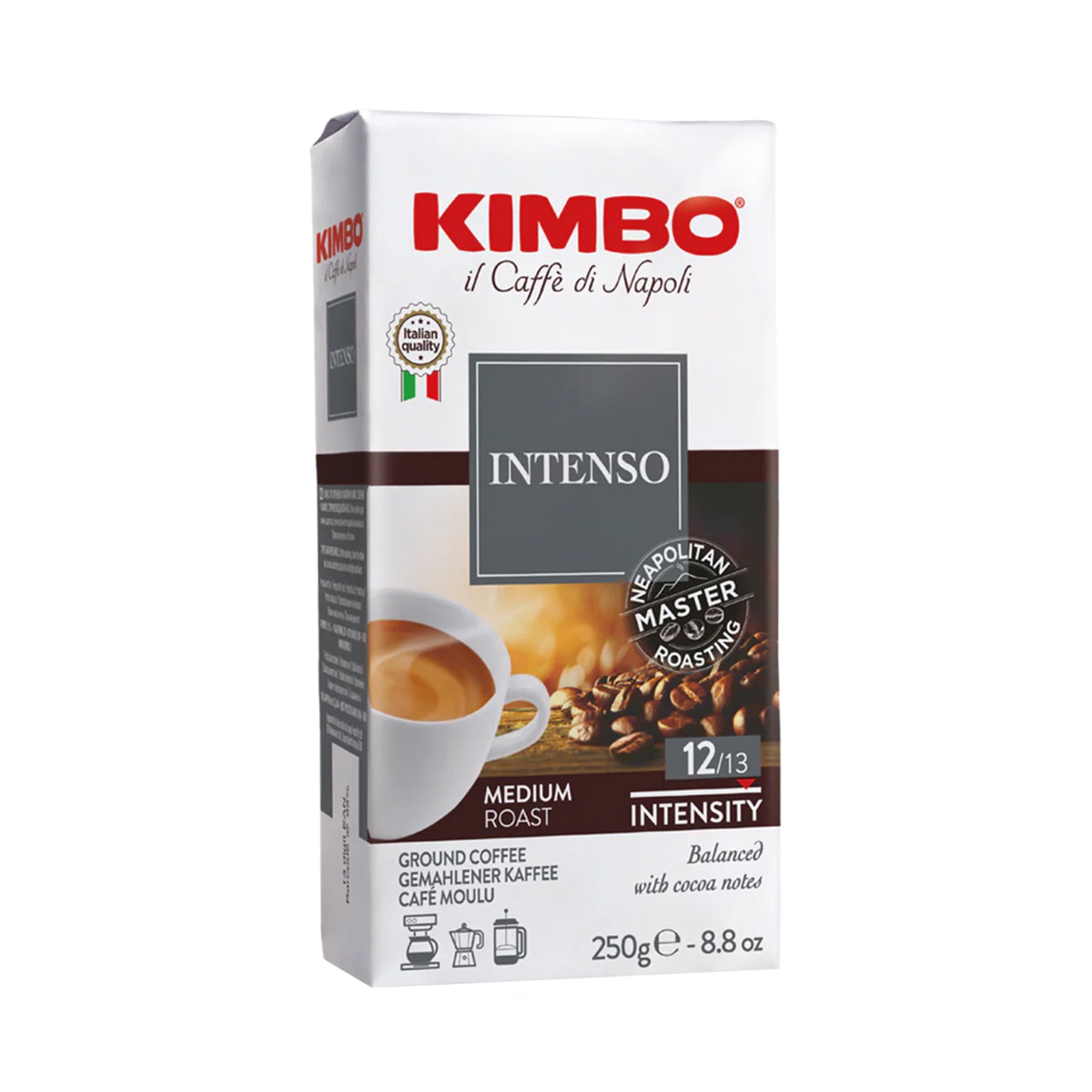 Kimbo Espresso Italiano Intense Aroma Ground Coffee 250g