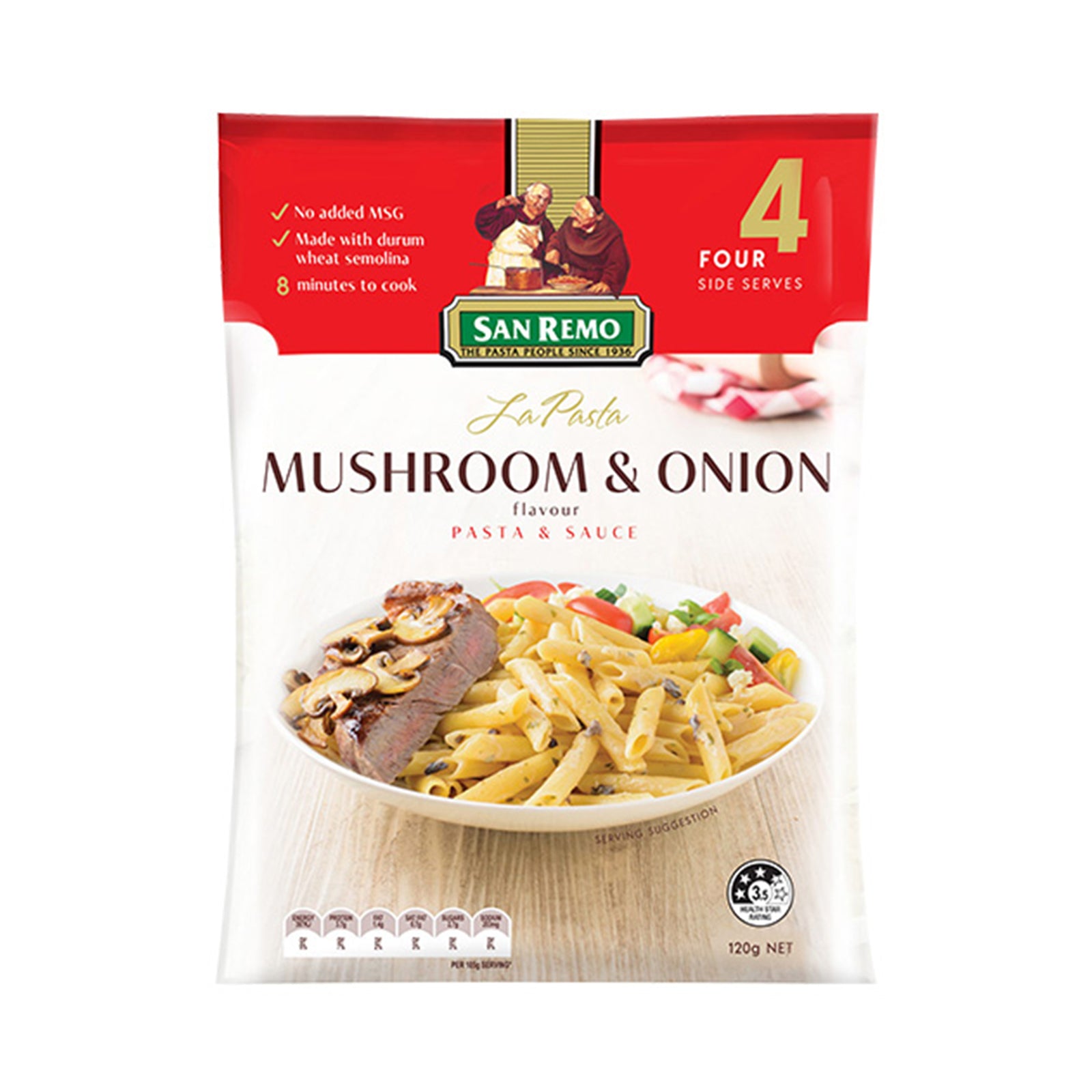San Remo La Pasta Creamy Mushroom & Onion Flavour 120g