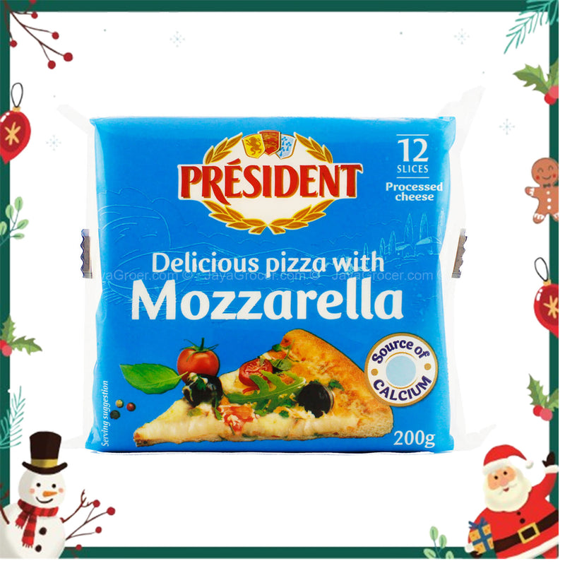 President Mozzarella Sliced Cheese 200g