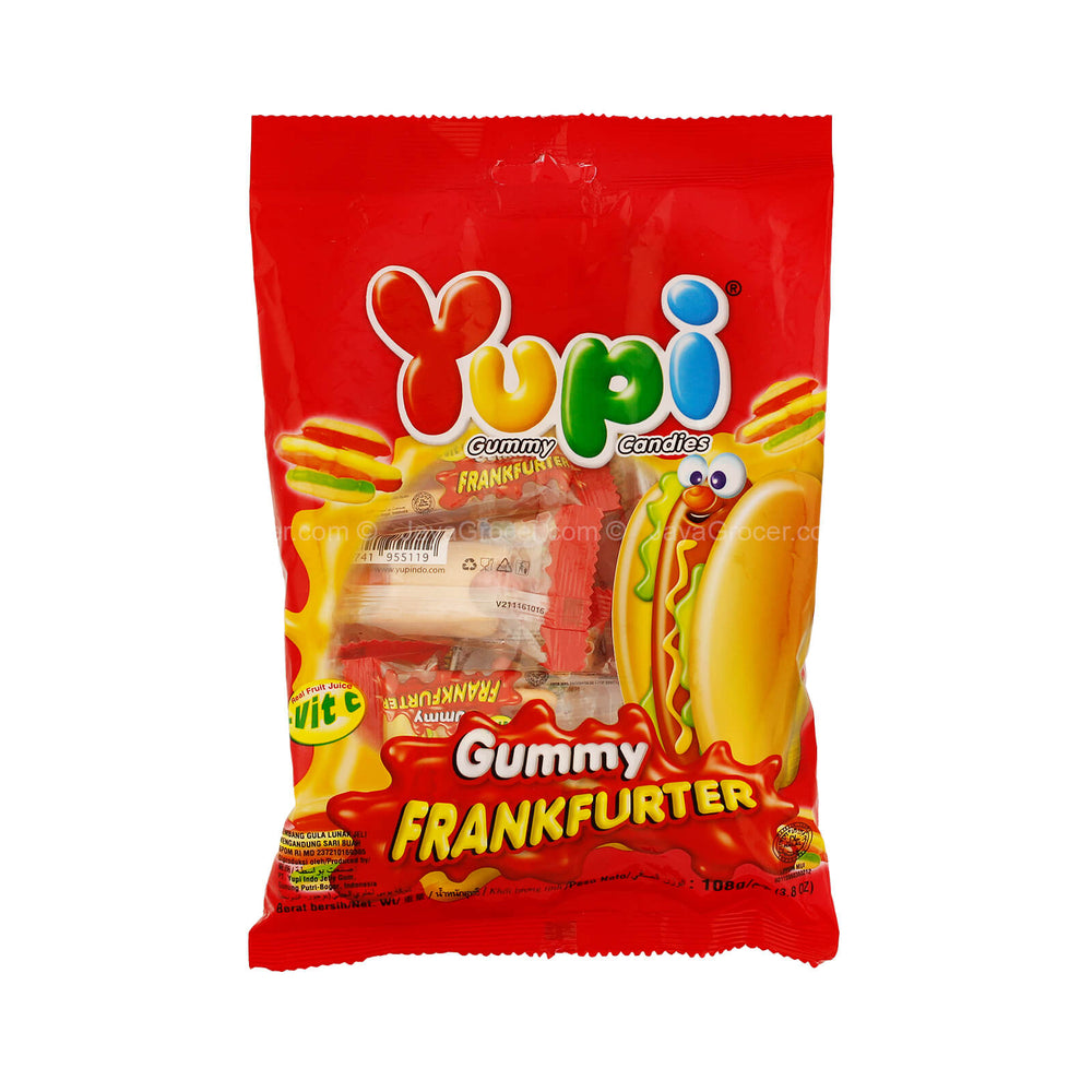 Yupi Gummy Frankfurter Candy 90g