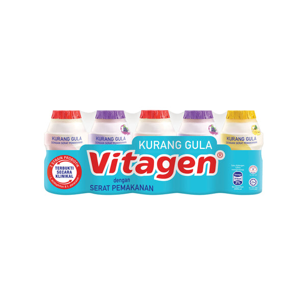 Vitagen Less Sugar Assorted Flavours Cultured Drink 125ml x 5 (highest price)