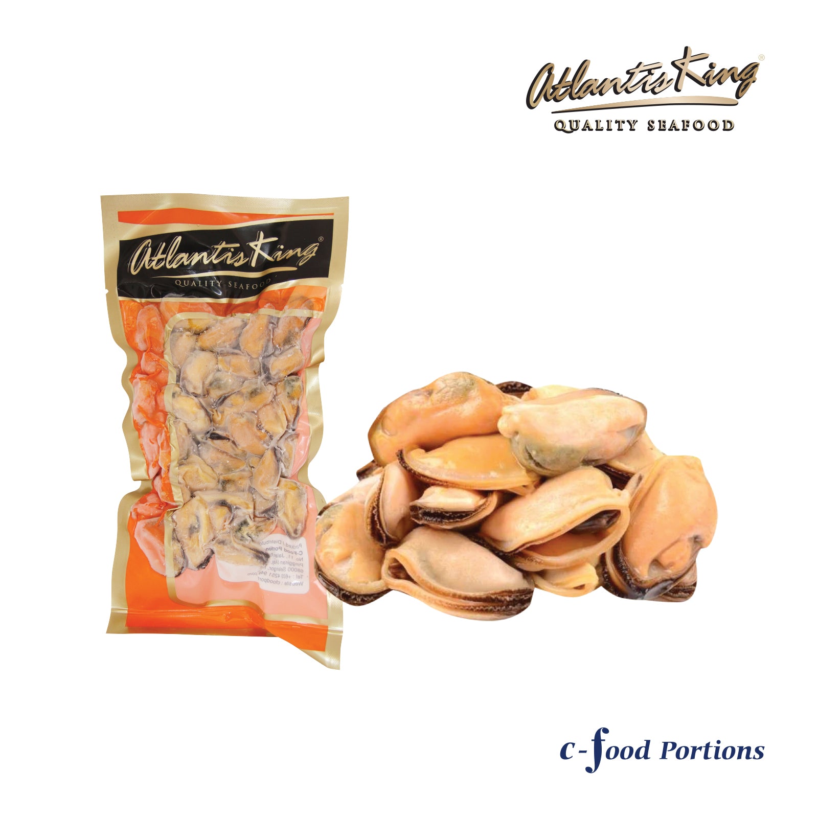 Atlantis IQF Frozen Blue Mussel Meat 200g