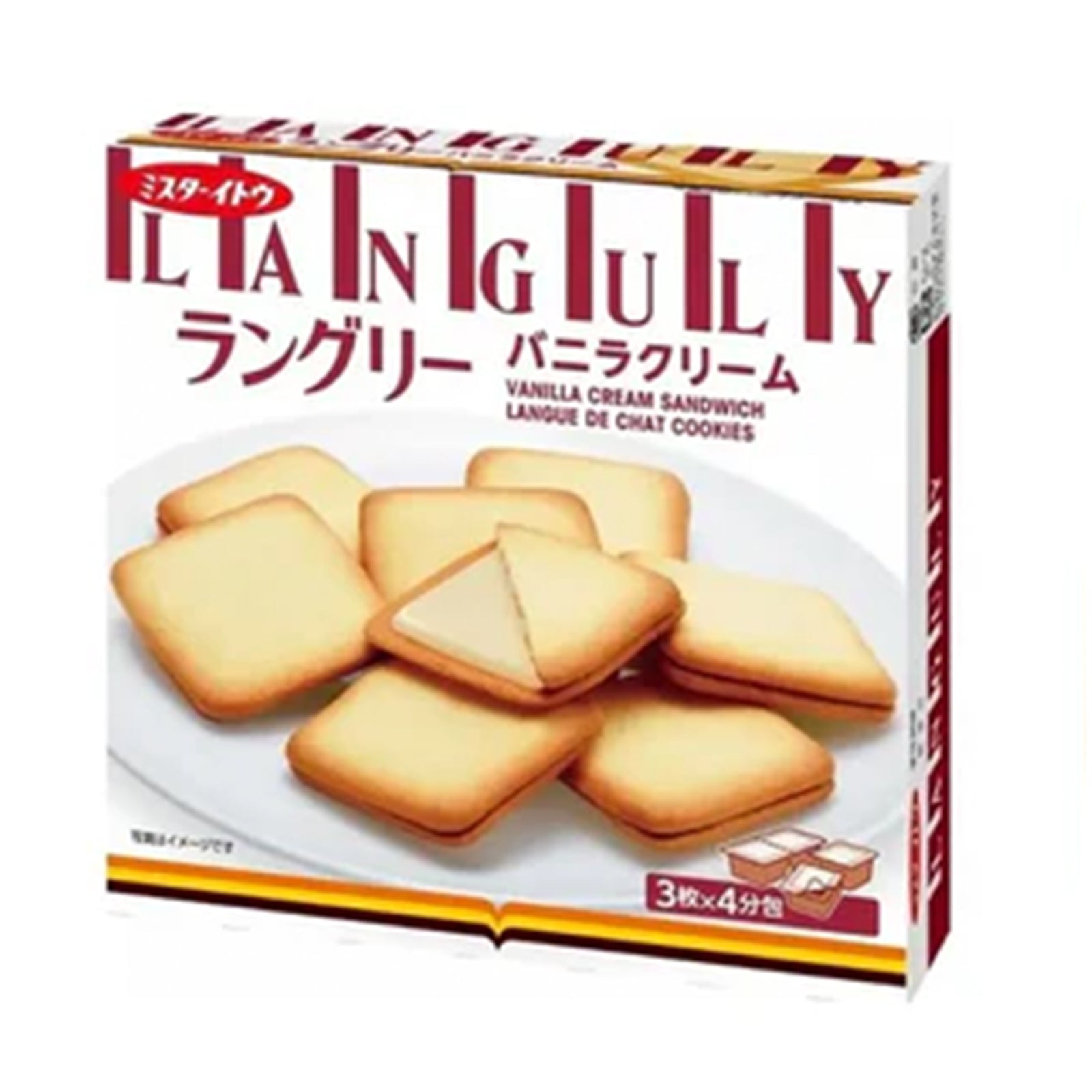 Mr. Ito Languly Vanilla Cookie 12pcs/pack