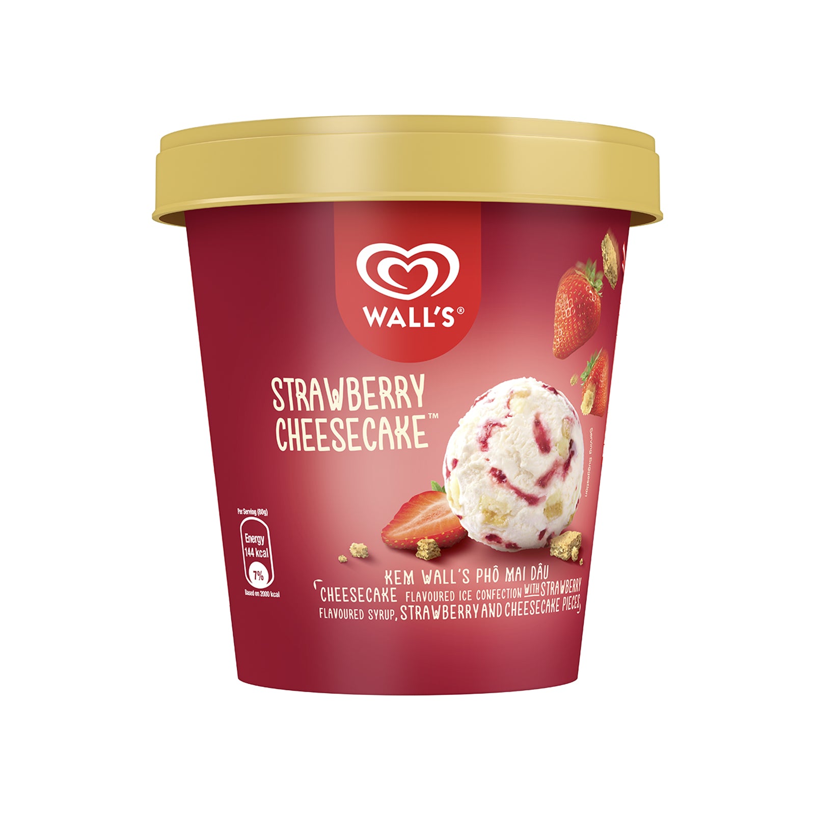 Walls Selection Strawberry Cheesecake Ice Cream 750ml