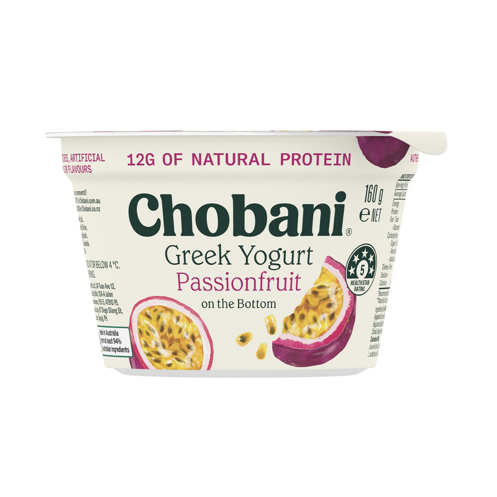Chobani Greek Yoghurt Passionfruit 2% Fat 160g