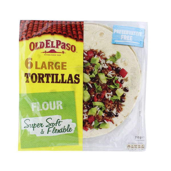 Old El Paso Large Soft Flour Tortilla Wraps 350g (highest price)