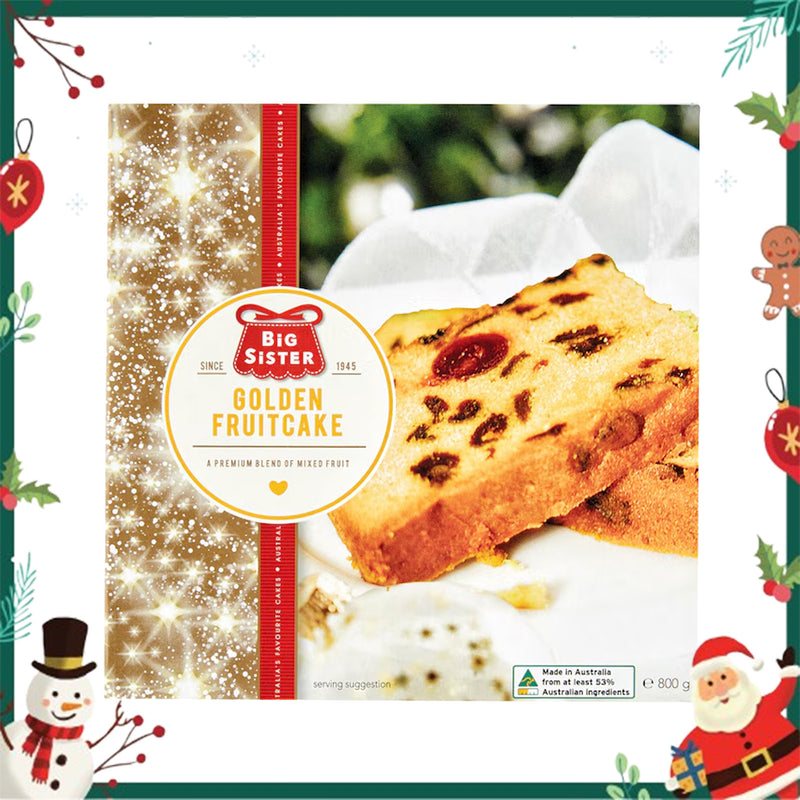 Big Sister Xmas Golden Fruit Cake 800g