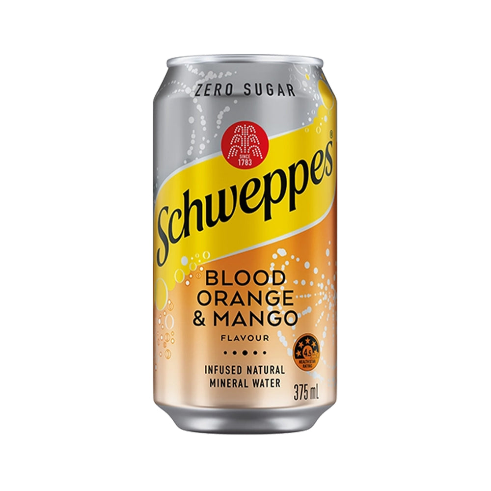 Schweppes Mineral Water Orange and Mango 375ml