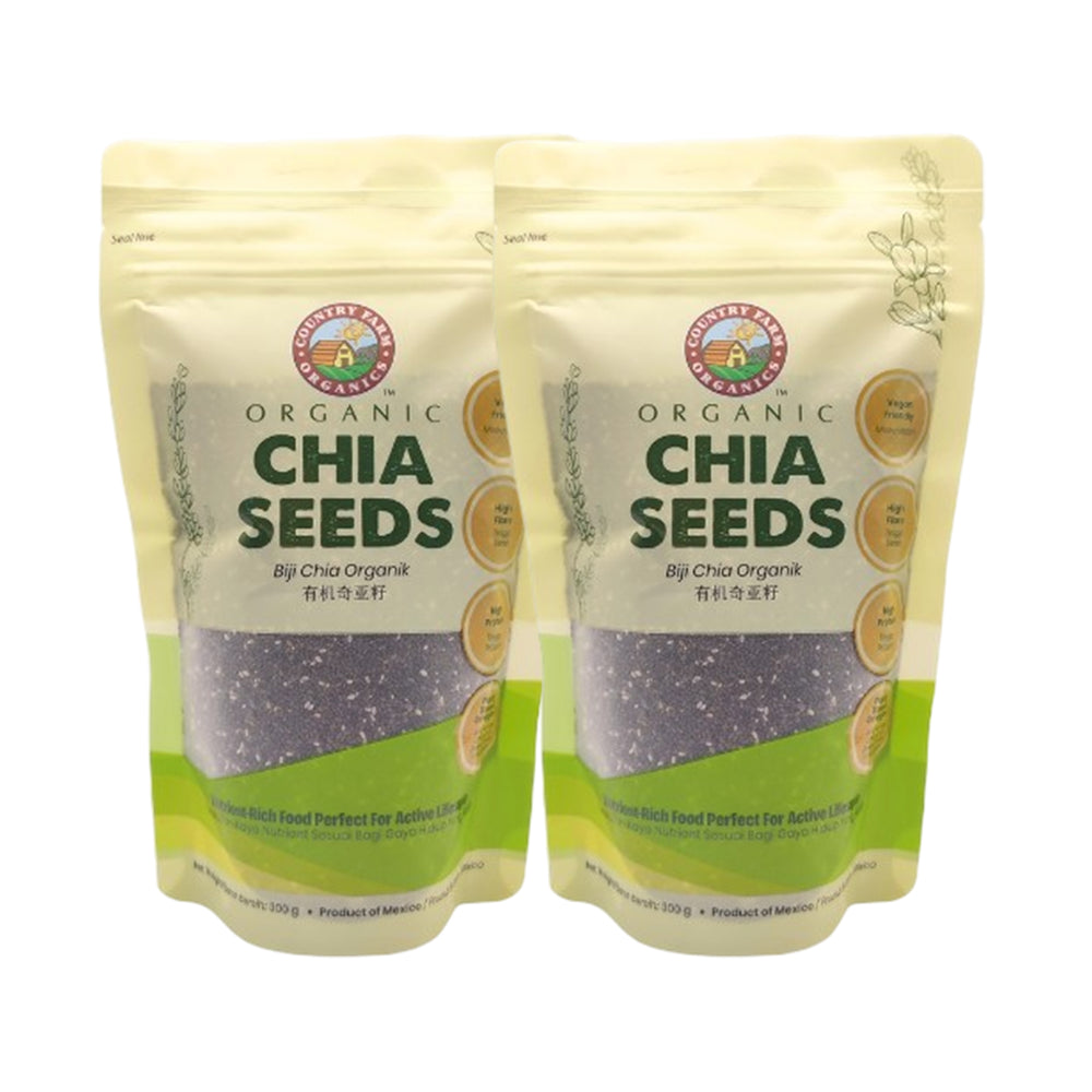Country Farm Organics Certified Organic Chia Seeds 300g