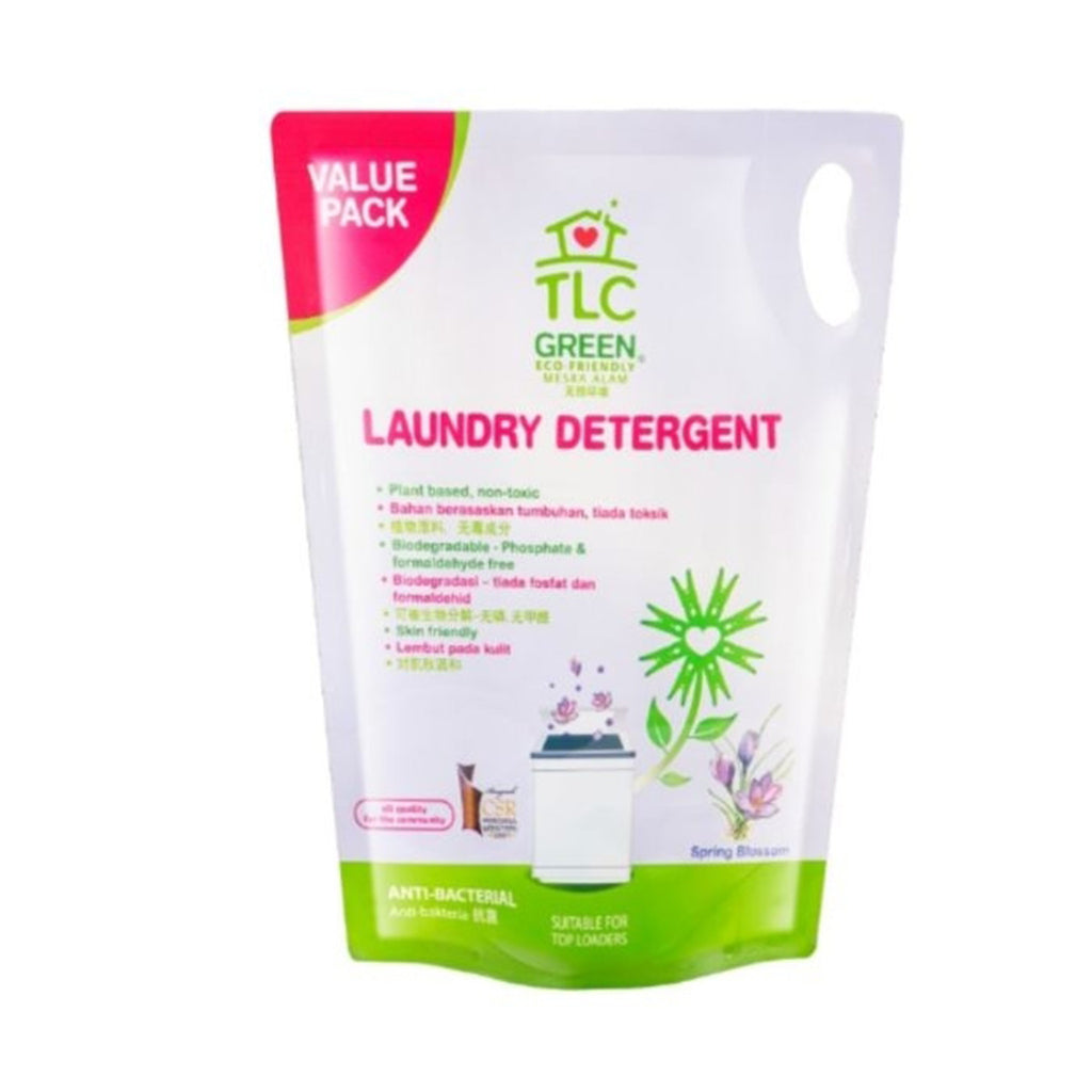 Tlc Green Laundry Detergent Liquid Refill Pack 1.8L