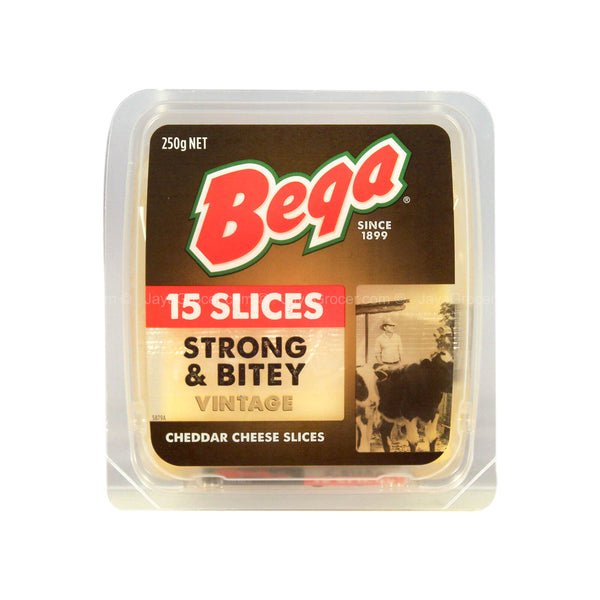 Bega Strong and Bitey Cheese Slices 250g (highest price)