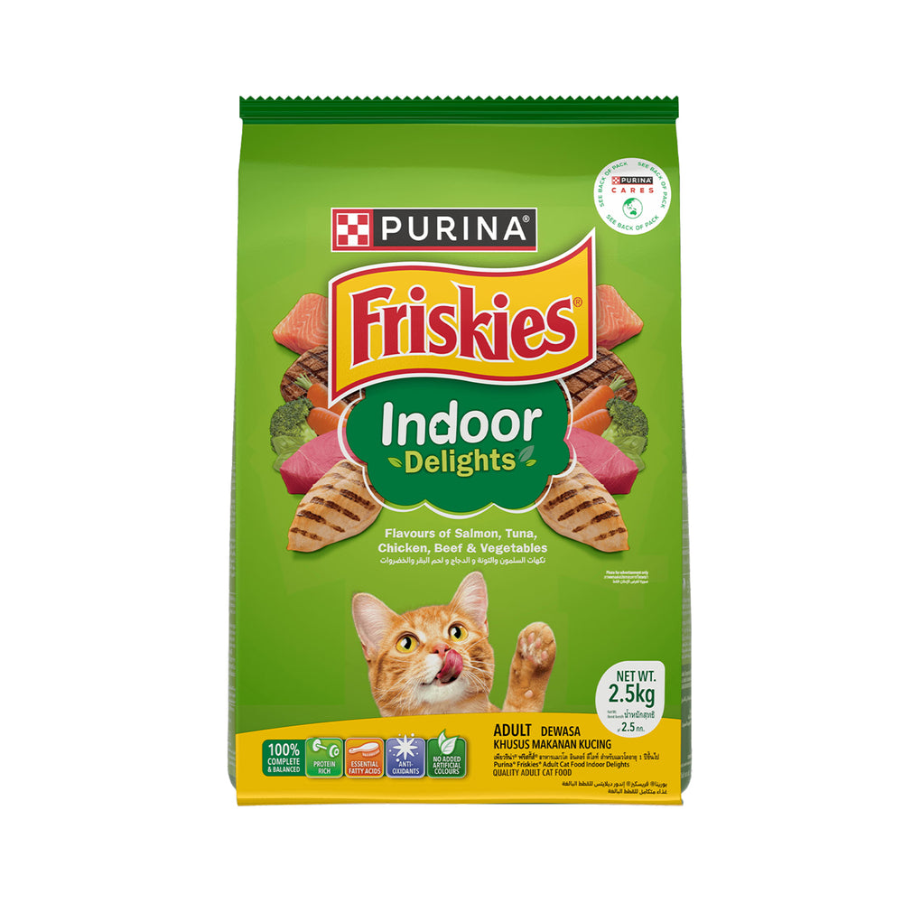 Friskies Adult Indoor Delights Hairball Cat Food 1kg