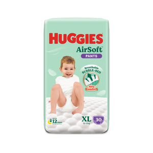 Huggies Gold Natural Soft Pants Baby Diapers (Extra Large) 30pcs