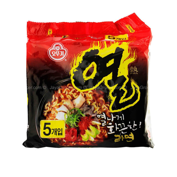 Ottogi Yeul Ramen Instant Noodle (Super Spicy) 120g x 5 (highest price)