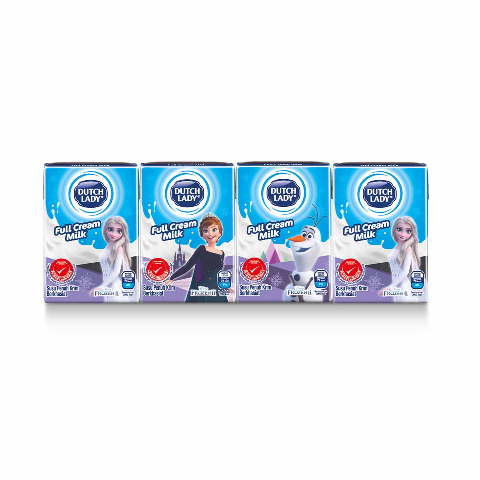 Dutch Lady Milky Frozen Full Cream UHT Milk 125ml x 4
