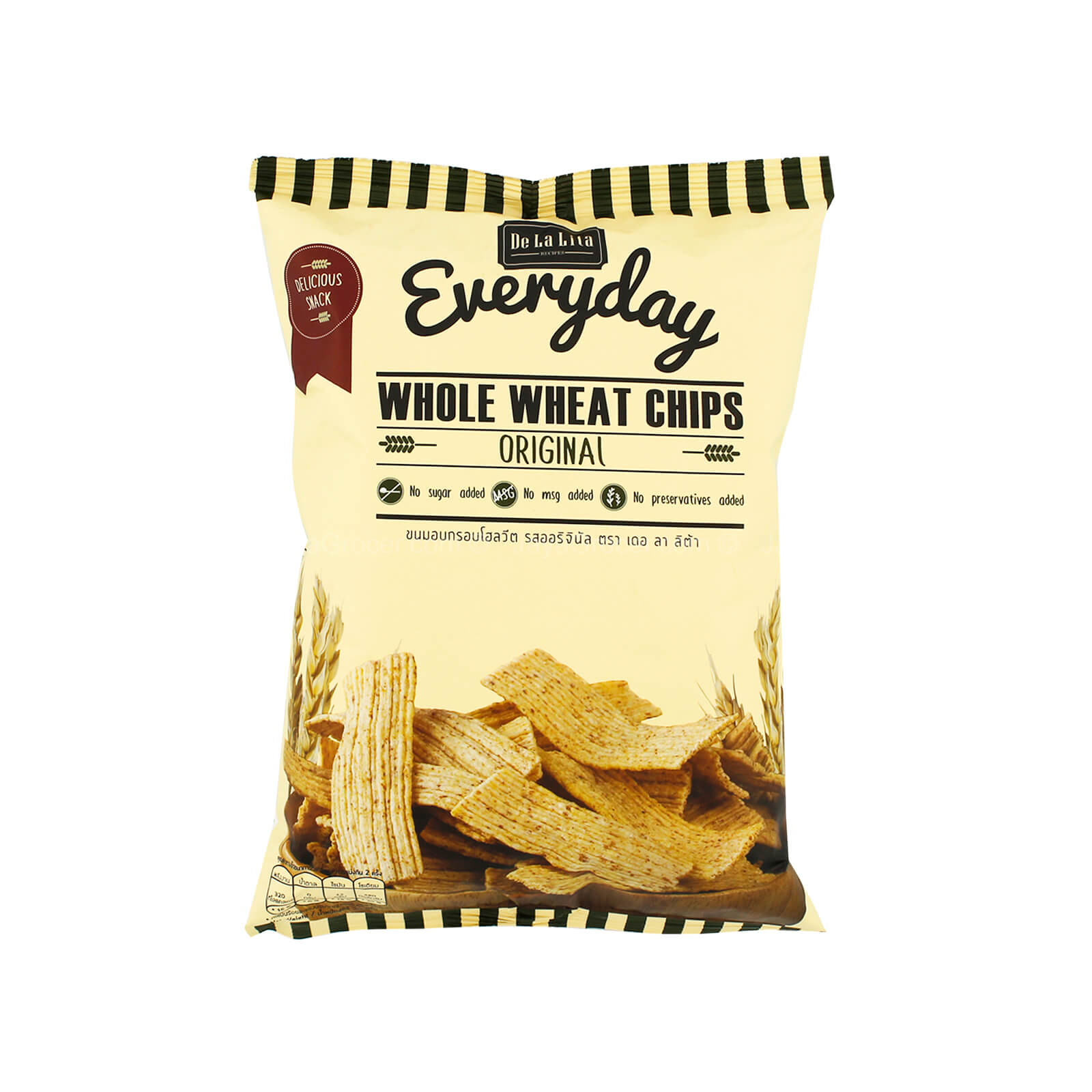 De La Lita Whole Wheat Chips Original 70g