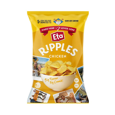 Eta Spuds Ripple Chicken Chips 150g