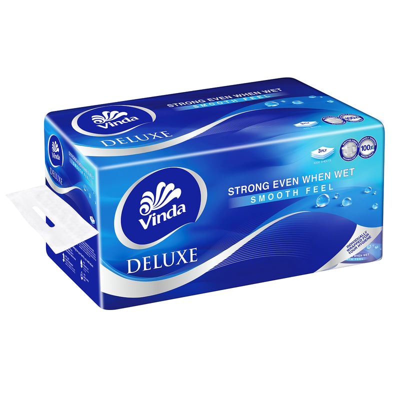 Vinda Deluxe Smooth Feel Toilet Tissue 3ply 250pcs x 16