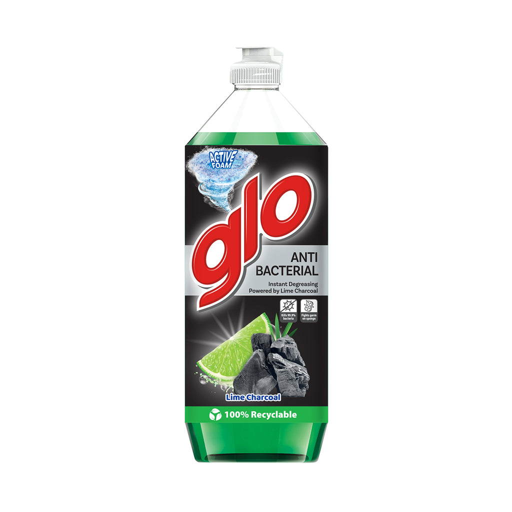 Glo Charcoal Lime Dishwashing Liquid 800ml