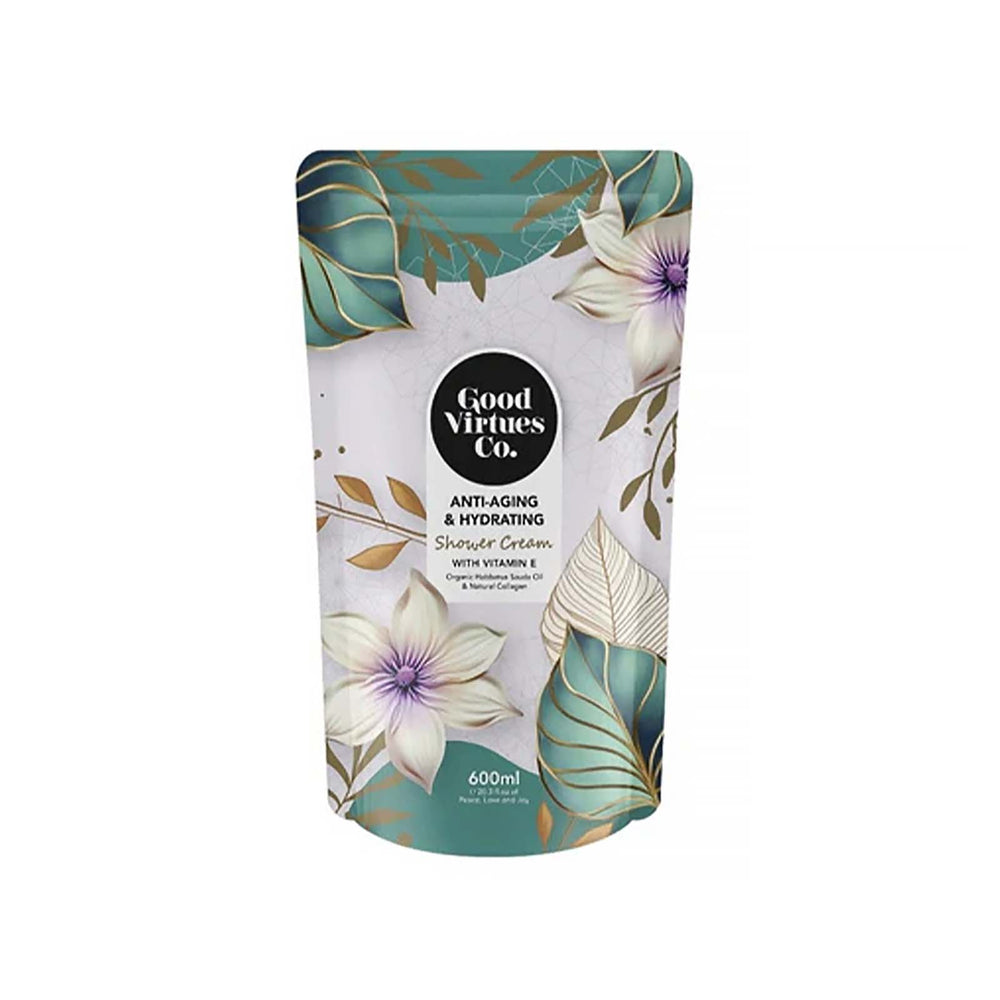 Good Virtues Co Anti Aging and Hydrating Shower Cream Refill 600ml